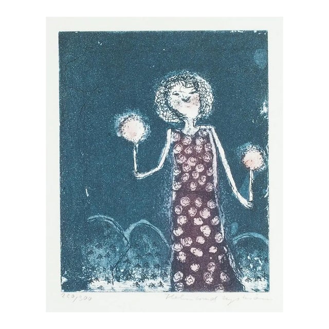 Lights in the Night, 1960s, Lithograph For Sale