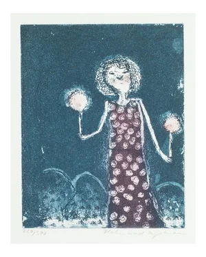 Lights in the Night, 1960s, Lithograph
