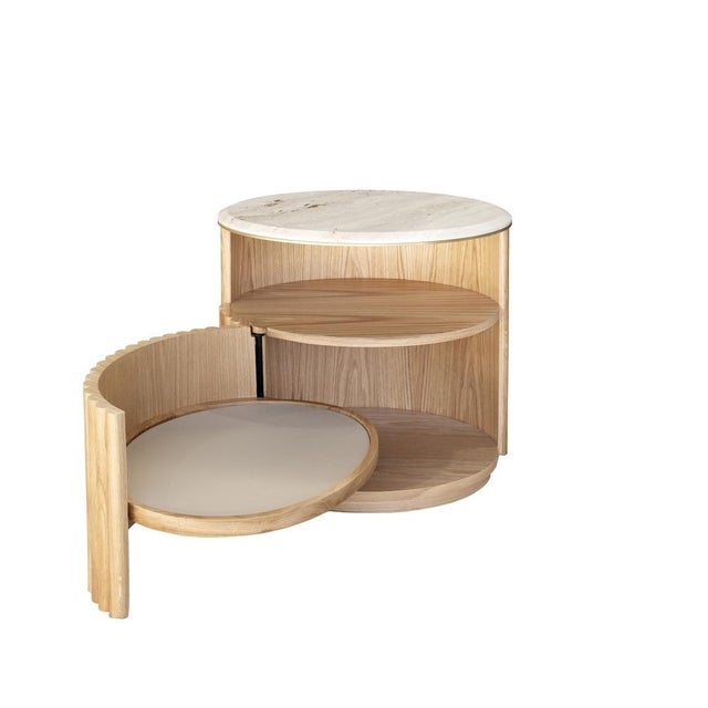 Not Yet Made - Made To Order Herbert Bedside Table by Wood Tailors Club For Sale - Image 5 of 13