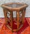 Geometric Wooden Fretwork and Glass Side Table For Sale - Image 9 of 11