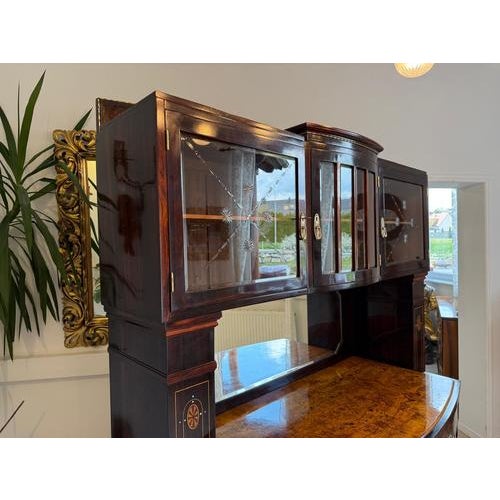 Antique Art Nouveau Floral Buffet, 1920s For Sale - Image 11 of 18