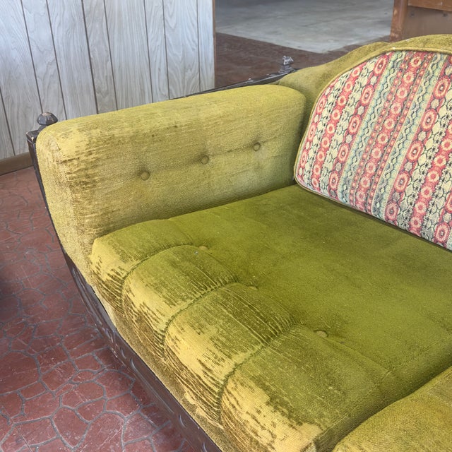 Authentic Mid-Century Spanish Revival Three-Seater Sofa For Sale In Oklahoma City - Image 6 of 9