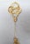 Metal Vintage 1980s Signed Givenchy Goldtone Knots Jabot Brooch For Sale - Image 7 of 7