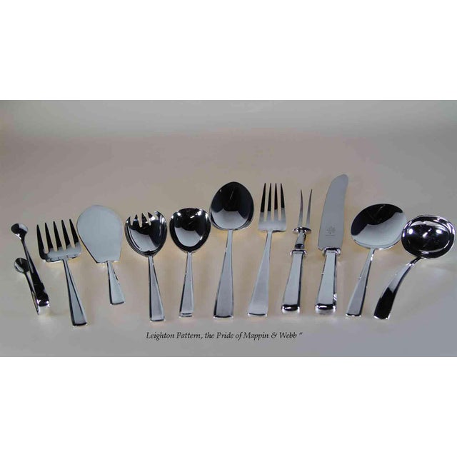 New 1980s Complete European Cutlery Set for 12, Including Fish Eaters & Serving Pieces 144 Pieces. For Sale In New York - Image 6 of 18