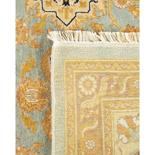 2000 - 2009 Eclectic, One-of-a-Kind Hand-Knotted Area Rug in Light Blue, 8' 1" x 10' 4" For Sale - Image 5 of 8