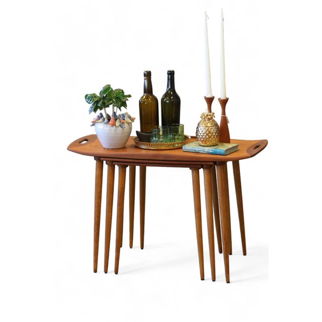 1970s Teak Nesting Tables by Jens Harald Quistgaard, 1960s, Set of 3 For Sale - Image 5 of 18