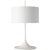 Modern Barbara Barry by Visual Comfort Signature Spinet 26" Modern Trumpet Table Lamp in Matte White with Matte White Shade For Sale - Image 3 of 3
