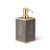 Keep a bathroom organized and tidy with this soap pump in elegant faux shagreen. It is further enhanced with gold-plated...