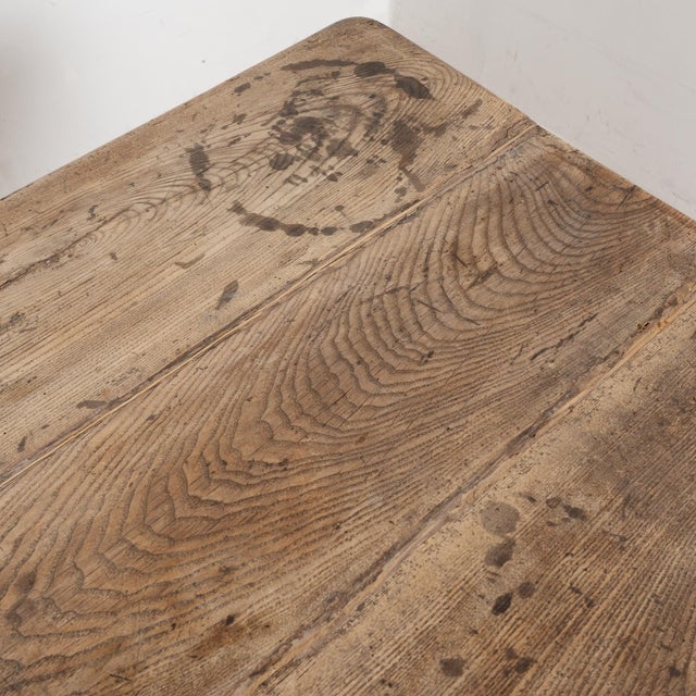 19th Century Oak Baroque Library Table With Two Drawers For Sale - Image 6 of 15