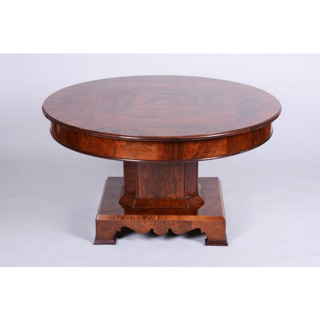 Art Deco Dinig Set in Caucasian Walnut, 1920s, Set of 7 For Sale - Image 11 of 18