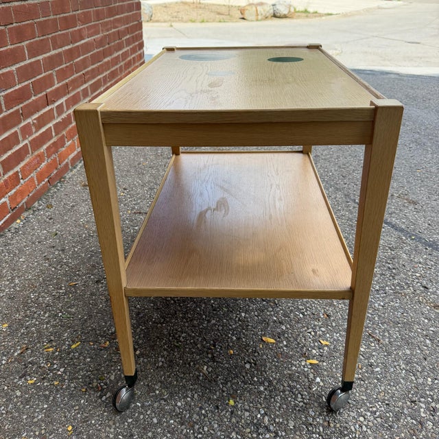 Wood Mid 20th Century Thams Kvalitet Mahogany Danish Modern Bar Cart For Sale - Image 7 of 11