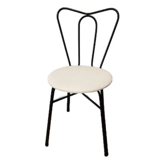 Vintage 1950s Butterfly Back Steel Side Chair by Reilly-Wolz Associates, Inc., Astoria, New York. For Sale