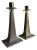 Arts & Crafts Era Brass Candle Holders, a Pair, Early 20th C For Sale