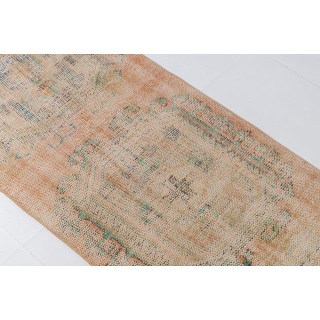 1950s Bohemian Handknotted Runner Rug For Sale - Image 4 of 10