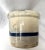 Vintage Blue Stripe Stoneware Crock/Salt For Sale - Image 10 of 11