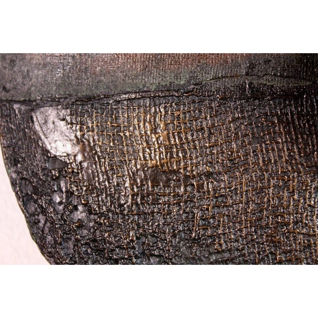 Metal Late 20th Century Le Souvenir II Modern Polychromed Bronze Hanging Wall Sculpture Signed Sue Linburg For Sale - Image 7 of 13