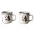 Vintage Let It Snow Christmas Mugs Pair For Sale