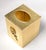 1970s Vintage Embossed Gold Steel Hand-Crafted Tissue Box Cover Rose Detail Brushed Brass Finish For Sale - Image 5 of 12