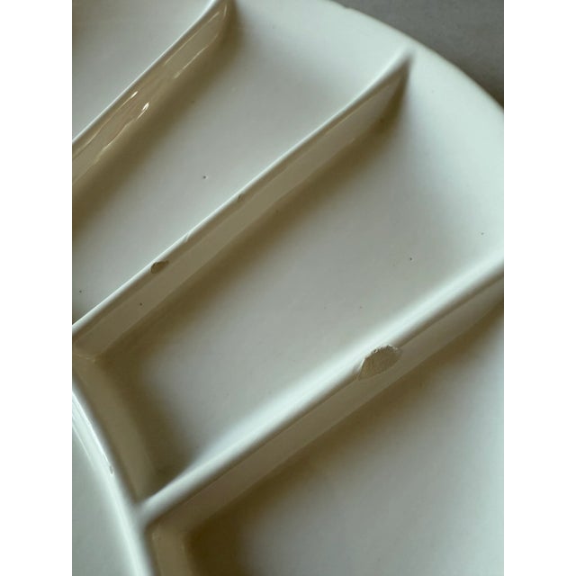 Vintage Divided Ceramic Fondu Plates - Set of 6 For Sale - Image 9 of 9