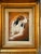 Contemporary Gold Wood Framed Oil on Canvas Portrait — “Blinks Hound” (signed J. Casnellie), c.2006. Striking, small-scale...