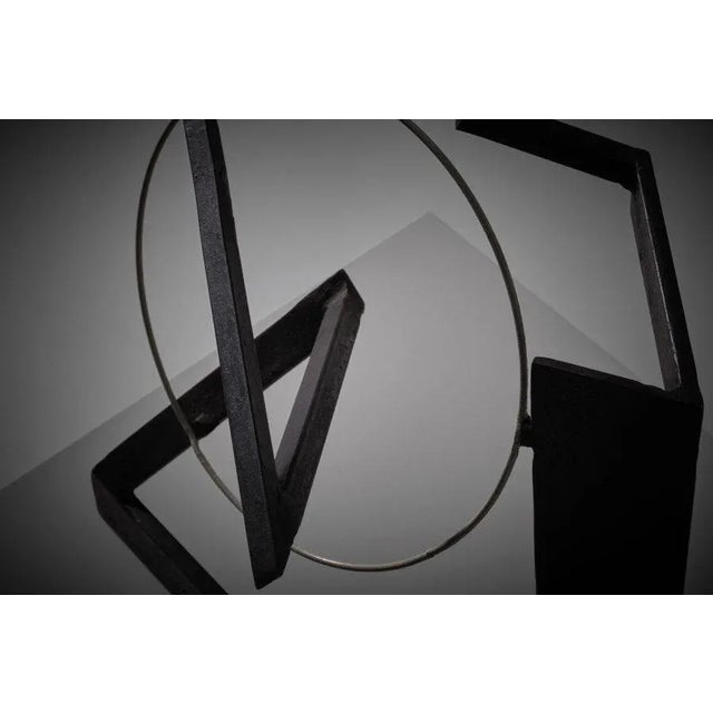 Abstract Metal Sculpture by Jean Lascoumes, 1930s For Sale - Image 6 of 10