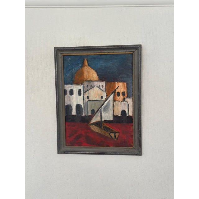 Malte Nyberg Tolf, Southern Motif, 1960s, Oil on Panel, Framed For Sale - Image 11 of 14
