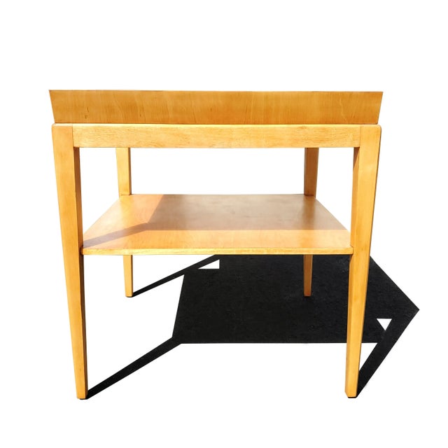 Brown A Mid- Century - Post Modern - Swedish Edmond Spence Side Table For Sale - Image 8 of 9