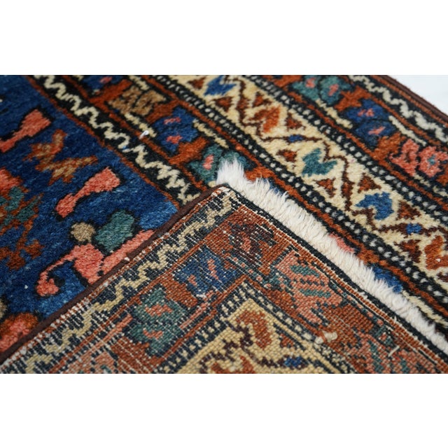 Textile Antique Hamadan Rug 2'7'' X 4'8'' For Sale - Image 7 of 8