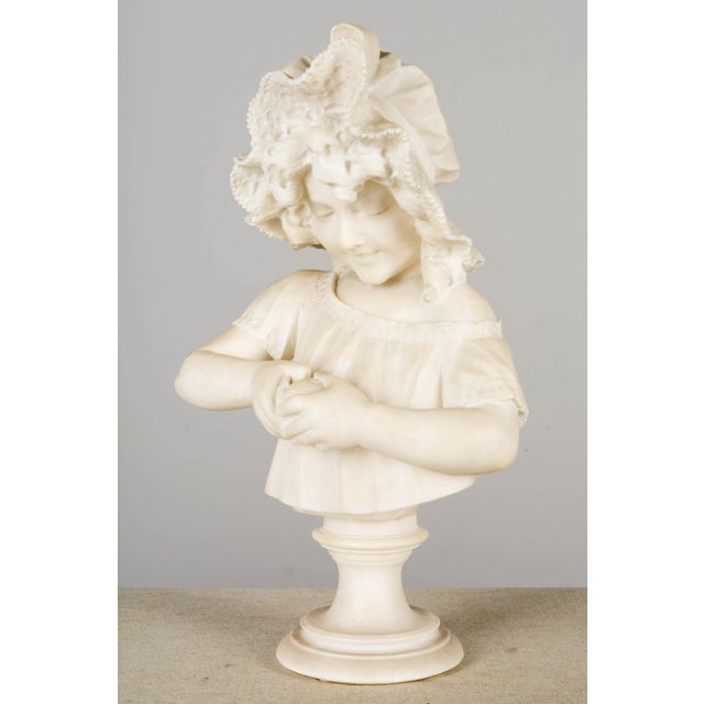 19th Century 19th Century Pietro Giorgi Sculpture of Girl Peeling an Orange For Sale - Image 5 of 11