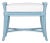 Small Malacca Bench - Pool Blue For Sale