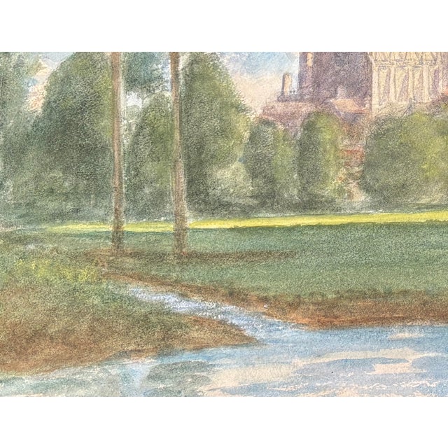 1960s 1960s Watercolor; Harold Latham; The Cathedral Church of Our Lady and St. Philip Howard Arundel, West Sussex, England For Sale - Image 5 of 9