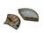 Ceramic Vintage Western Sailing Ship Graphic Fan Shape Porcelain Trinket Box For Sale - Image 7 of 9