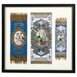 Antique Advertising or Display Banners "Sucre De Pomme," France, Circa 1880