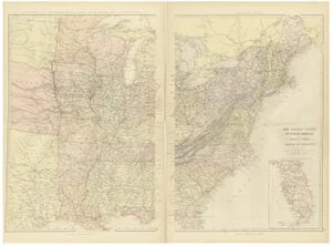 Blackie Atlas Maps, 1882, Set of 2