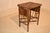 Brown Circa 1920 English Bamboo Side Table With Side Shelves For Sale - Image 8 of 11
