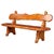 Alpine Sculptural Bench in Pine, France, 1970s For Sale - Image 16 of 16