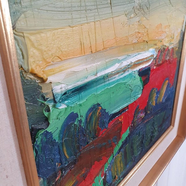 Jonne Bergström, Landscape by the Atelier, 1960s, Oil on Canvas For Sale - Image 7 of 18