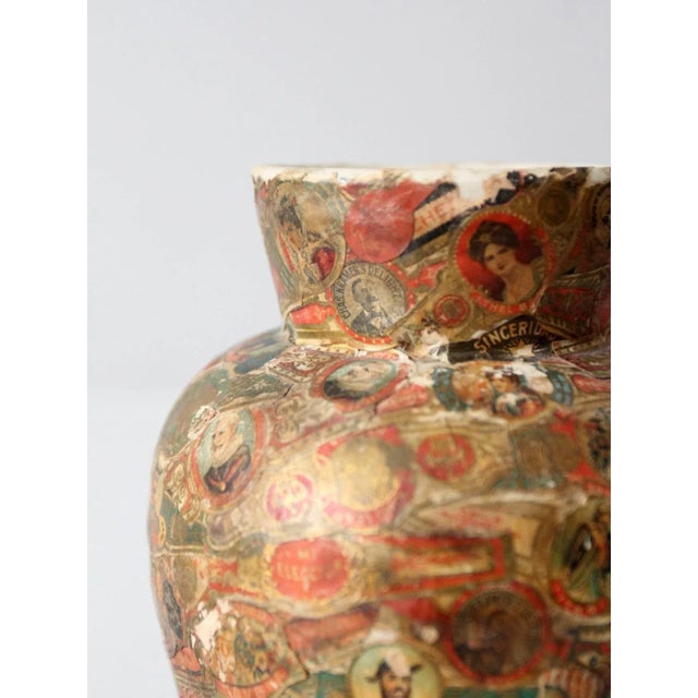 Vintage Cigar Band Vase For Sale - Image 11 of 12