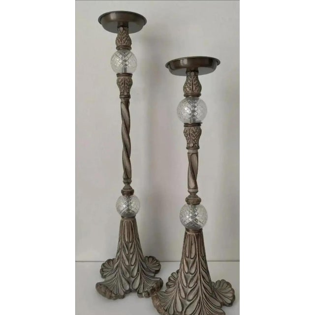 Vintage John-Richard Floor Torchières - A Pair For Sale - Image 9 of 12