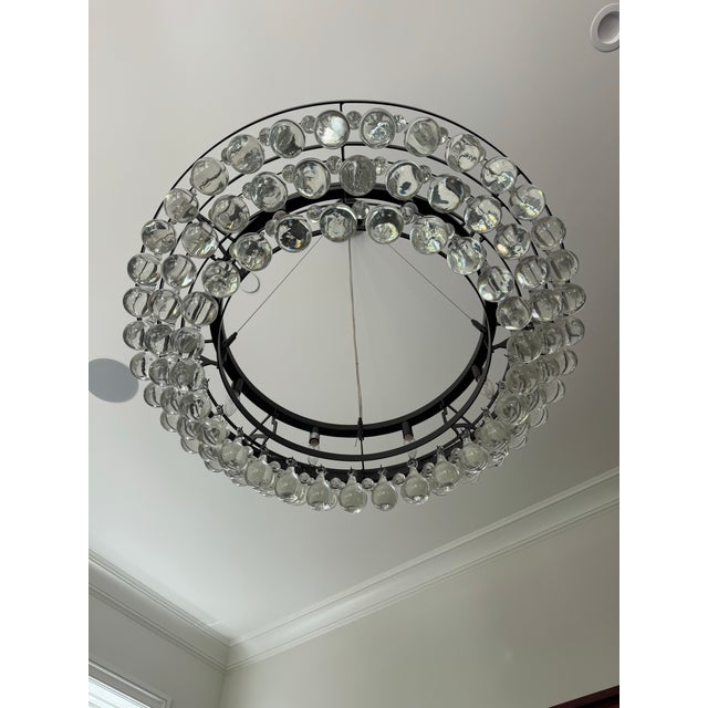 2010s Contemporary Ochre Arctic Pear Chandelier Round Three Tier 36 X 36 X 10h For Sale - Image 5 of 6