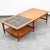 Mid Century Modern Coffee Table Heritage Shelf Tile Walnut Wood Wide Vintage MCM For Sale - Image 11 of 12