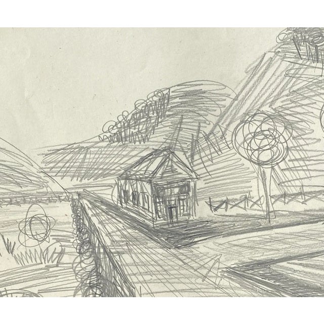 Drawing on paper from the estate of Atlanta self taught artist Laurence Stuart Connatser (1938-1996). Connatser was born...