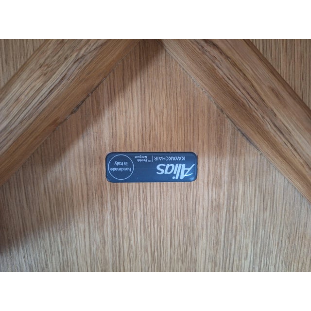 Vintage Kayak Chairs in Oak by Patrick Norguet for Alias, 1990s, Set of 4 For Sale - Image 9 of 10