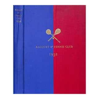 Club Book for 1938 Racquet and Tennis Club For Sale