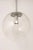 Large Limburg Chrome with Clear Glass Ball Pendant, Germany, 1970s For Sale - Image 8 of 12
