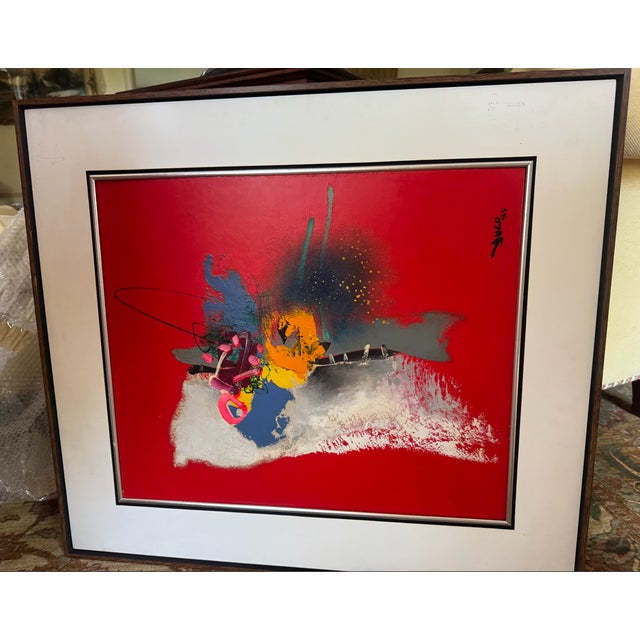 Contemporary 1990s Yugo Mabe Danga Das Flores II - Painting For Sale - Image 3 of 4