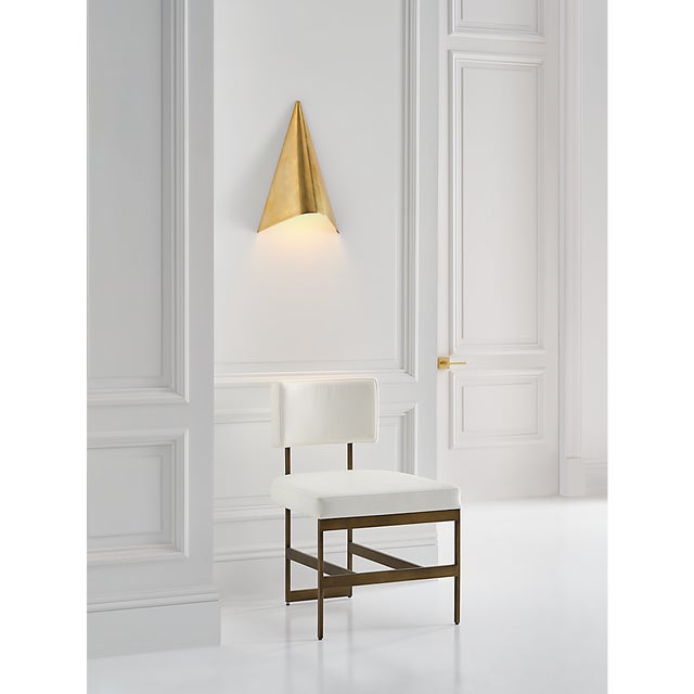 Kelly Wearstler for Visual Comfort Signature Piel 20" Indoor/Outdoor Wall Wash in Antique-Burnished Brass For Sale - Image 12 of 14