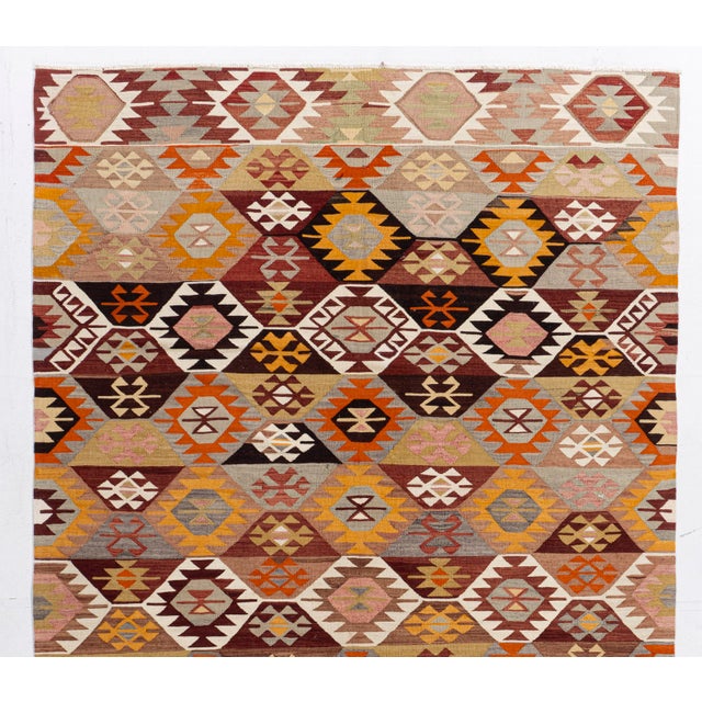Vintage Circa 1940 Turkish Kilim 5ft 4in X 9ft 4in For Sale - Image 11 of 15