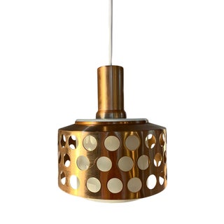 Copper and Glass Pendant, Sweden For Sale