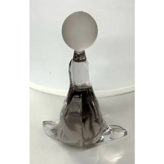 Mid-Century Modern Glass Seal Figurine For Sale - Image 3 of 5